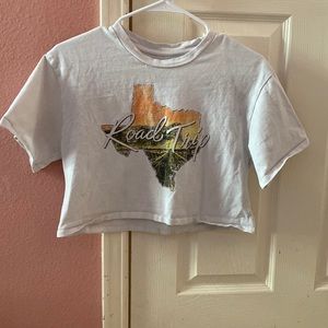 Texas road-trip crop top